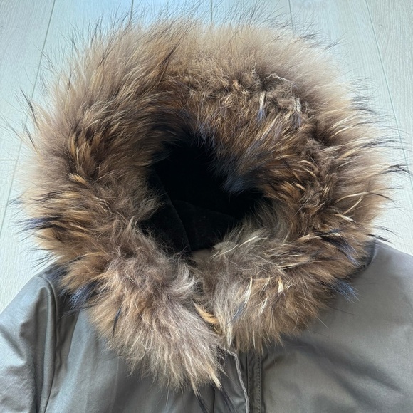 Soia & Kyo Premium Fur Trim Parka Winter Coat Women’s Small Brown - Picture 13 of 16